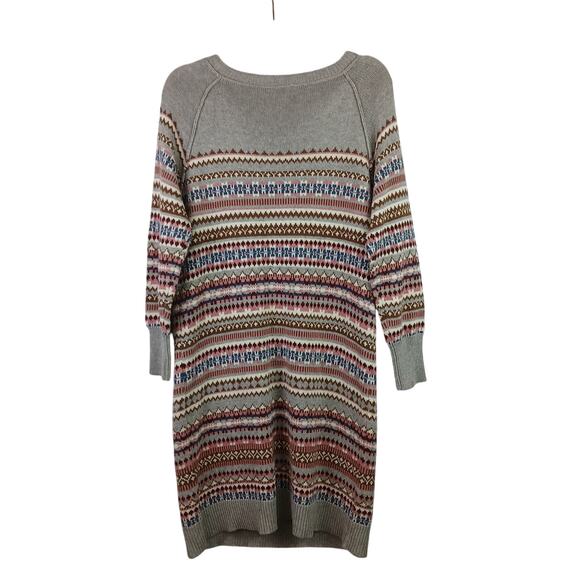 Sundance SZ PM Elise Lighhouse Fair Isle Wool Blend Sweater Dress - Picture 4 of 5